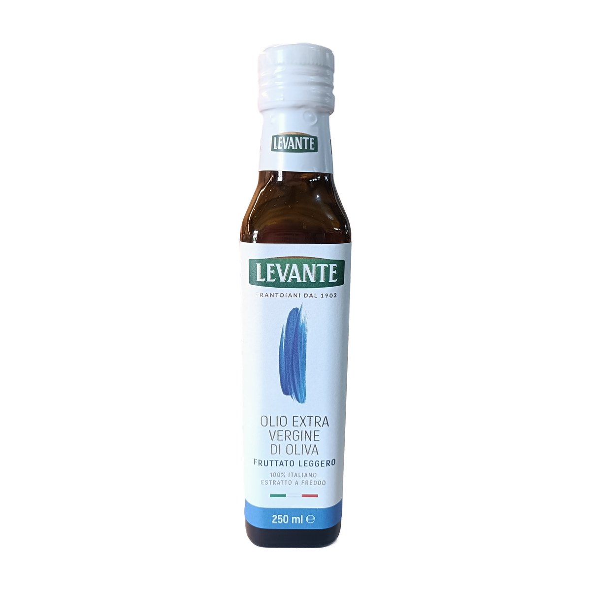 Aceite de oliva extra virgen Levante 250 ml, 100% italiano extraído en frío