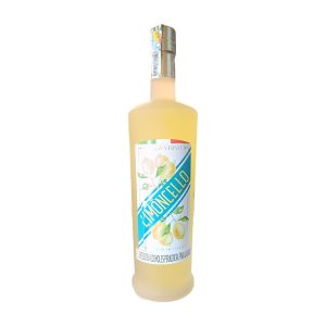 Botella de limoncello italiano Amerigo Vespucci, licor de limón